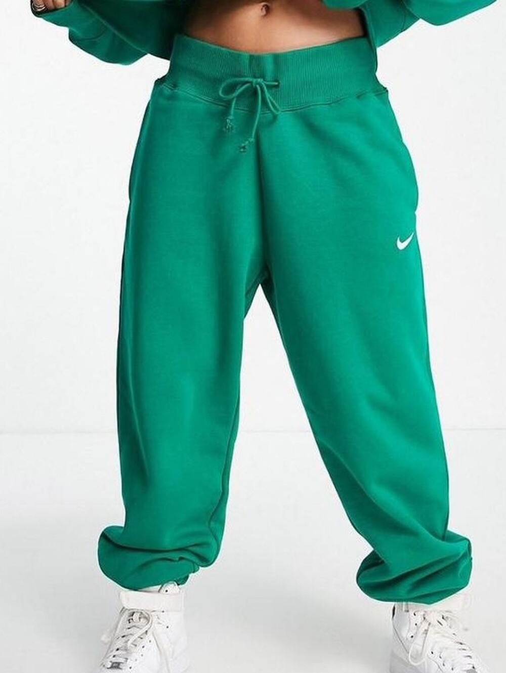 Nike Sportswear Womens Phoenix Fleece High-Waisted Oversized Sweatpants Green M